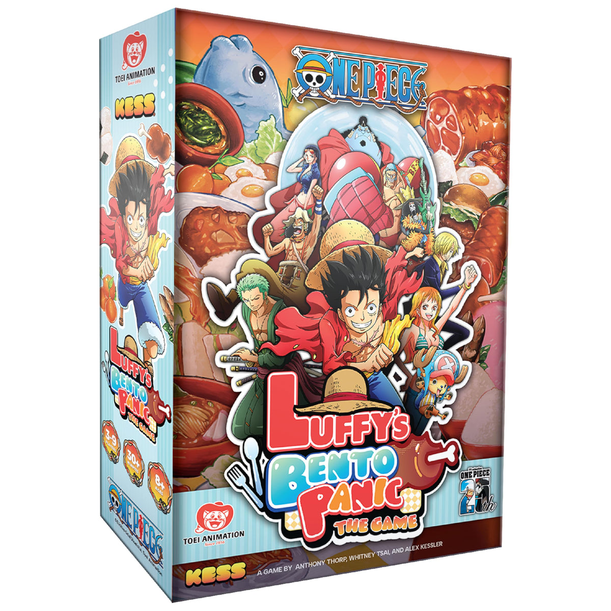 KESS One Piece Bento Panic Game box art showcases vibrant anime design for fan nights.