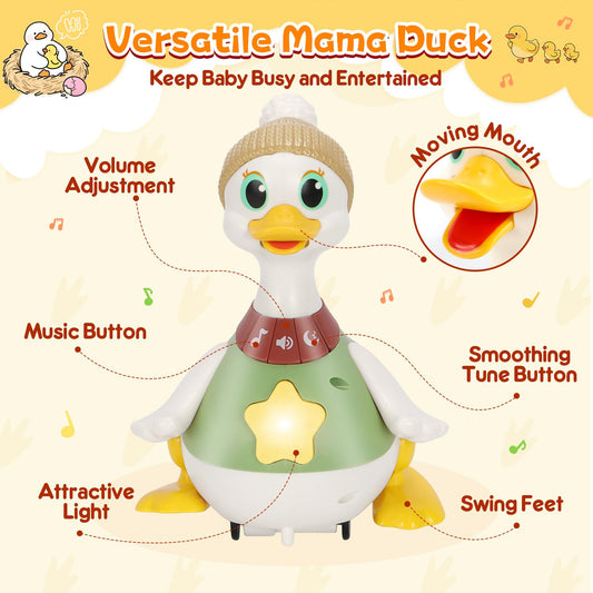 KETIEE duckling pair walking side by side encouraging crawling.