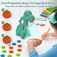 KETIEE kids draw on washable canvas with pens.
