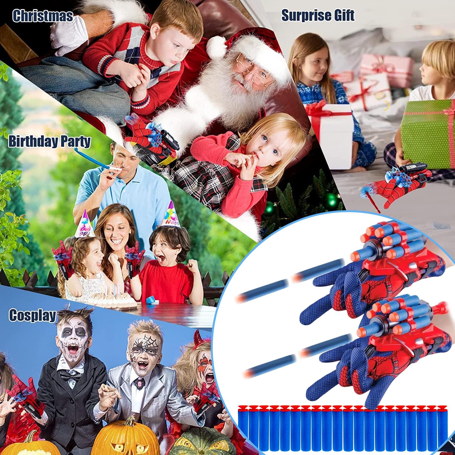 Keumi Halloween decor idea using spider web shooters for festive scenes
