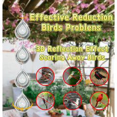 Kexsscai stainless steel bird deterrent decor suitable for all weather gardens.