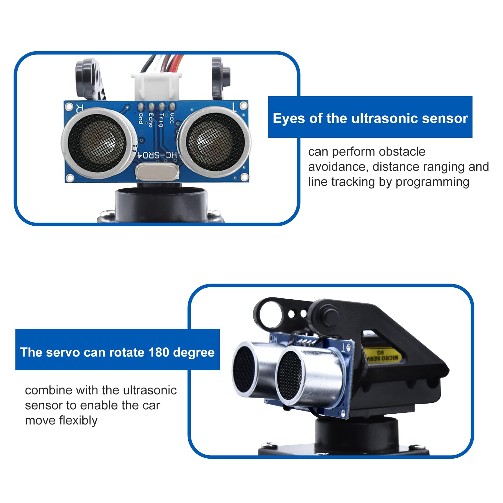 Keyestudio smart car robot line tracking mode shows path-following capability