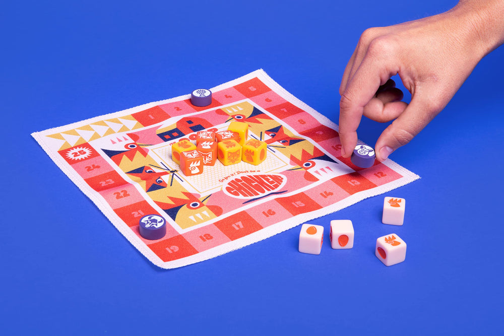 Keymaster Games Chicken! hatch dice moment to extend the round