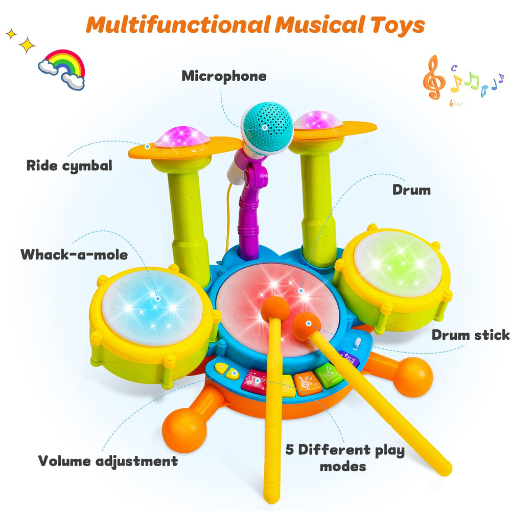 Keysense microphone included for singing along and expressive play.