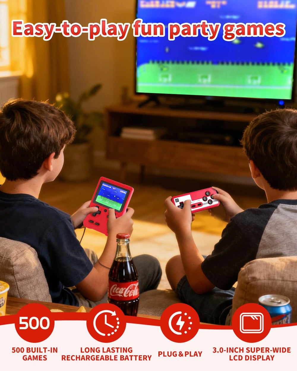KFUPCQ 3-inch screen retro display with bright, vivid visuals
