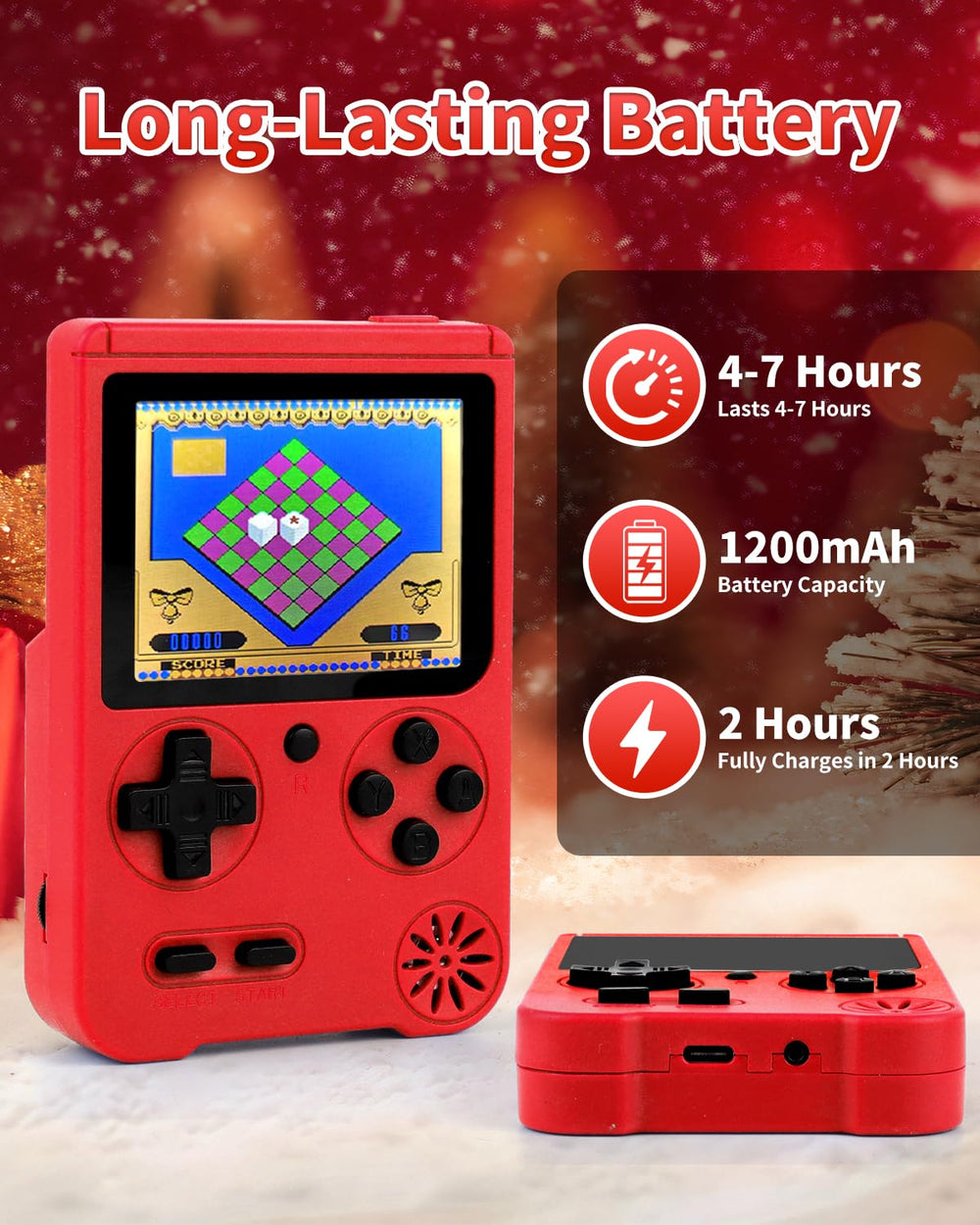 KFUPCQ rechargeable battery delivers over four hours of gameplay