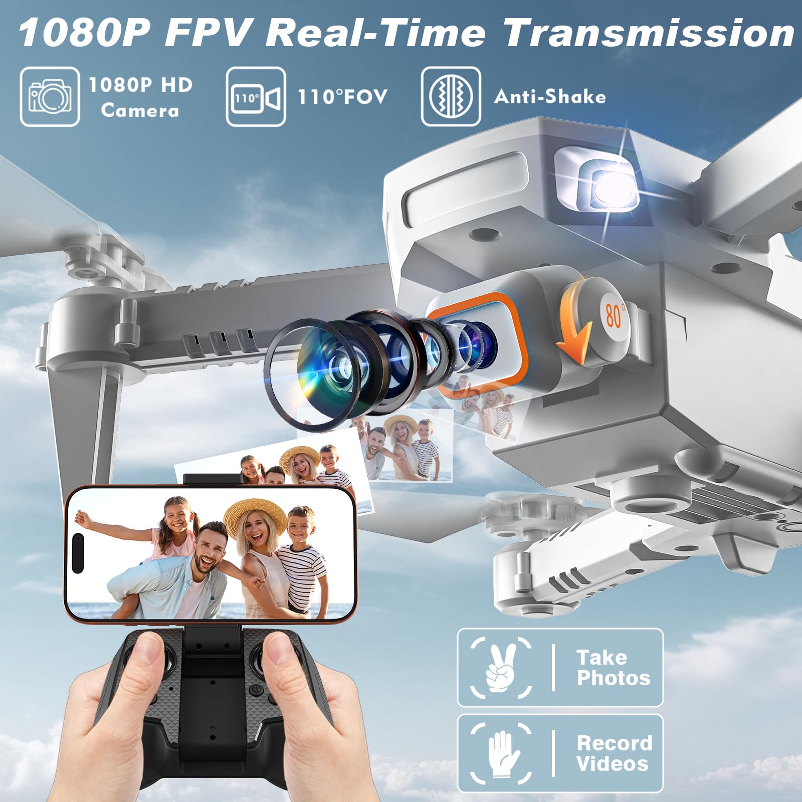 KGF Mini Drone gesture control for hands-free flying
