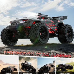KGF remote control car 1:18 dual 7.4V batteries enable longer sessions.
