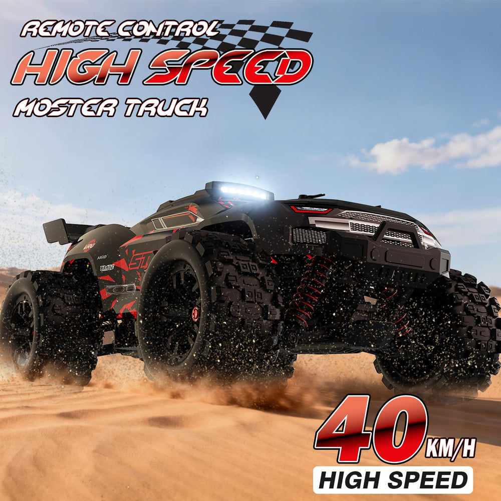 KGF remote control car 1:18 LED headlights for day and night races.