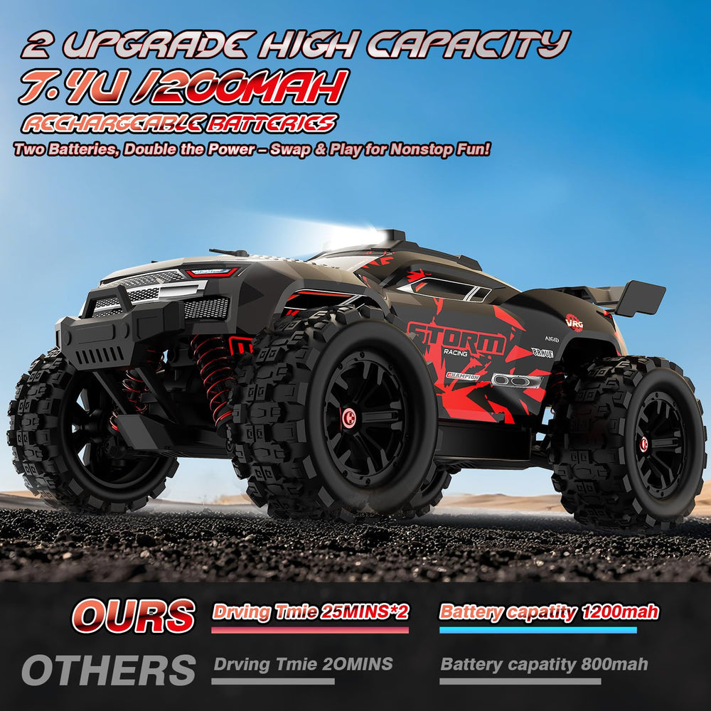 KGF remote control car 1:18 metal power system for durability.
