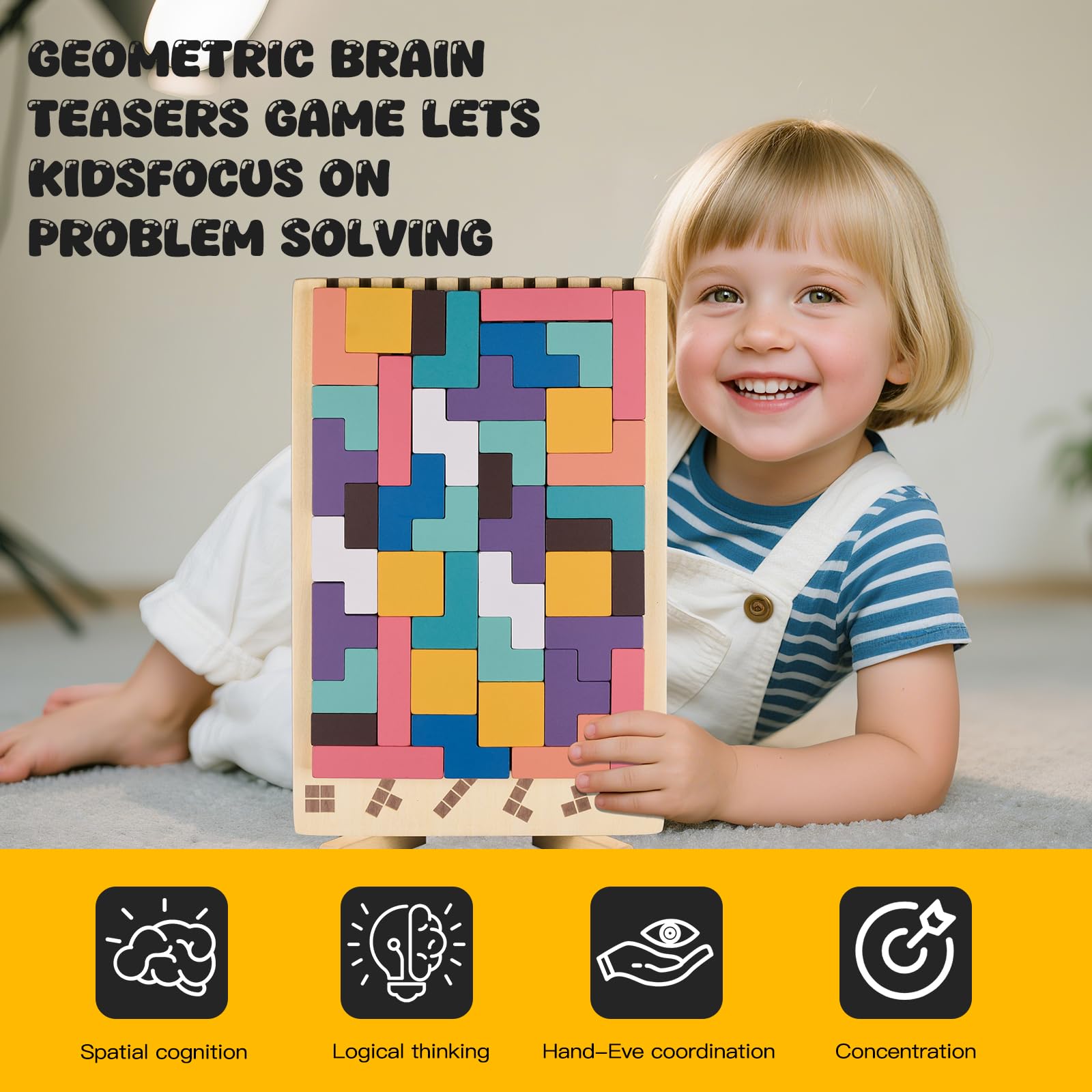Kiapeak 3D Russian block puzzle design for challenging brain teaser moments.