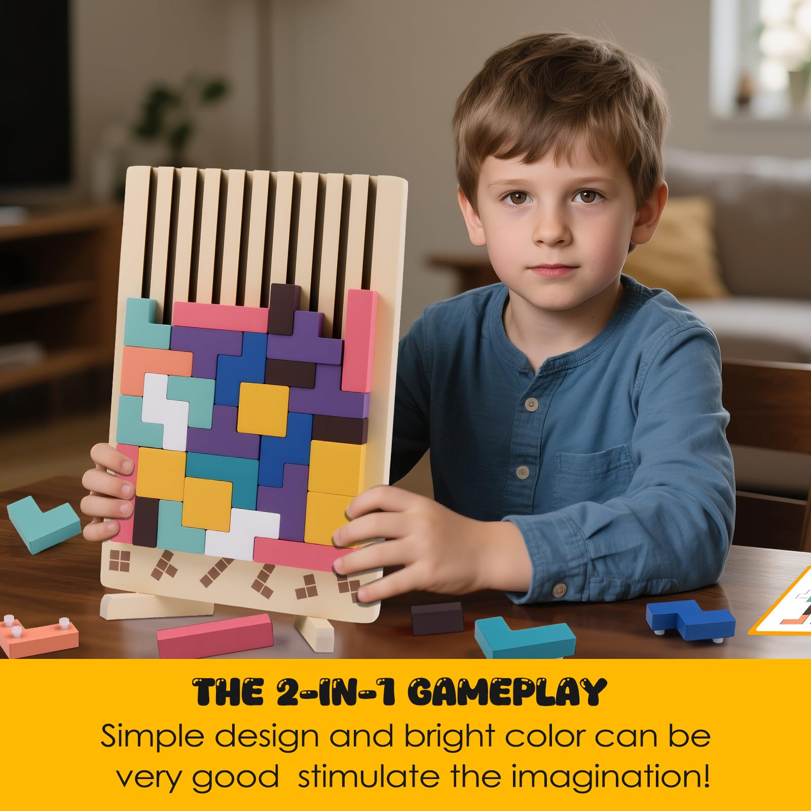 Kiapeak montessori-learning block puzzle supports early education through curious exploration.