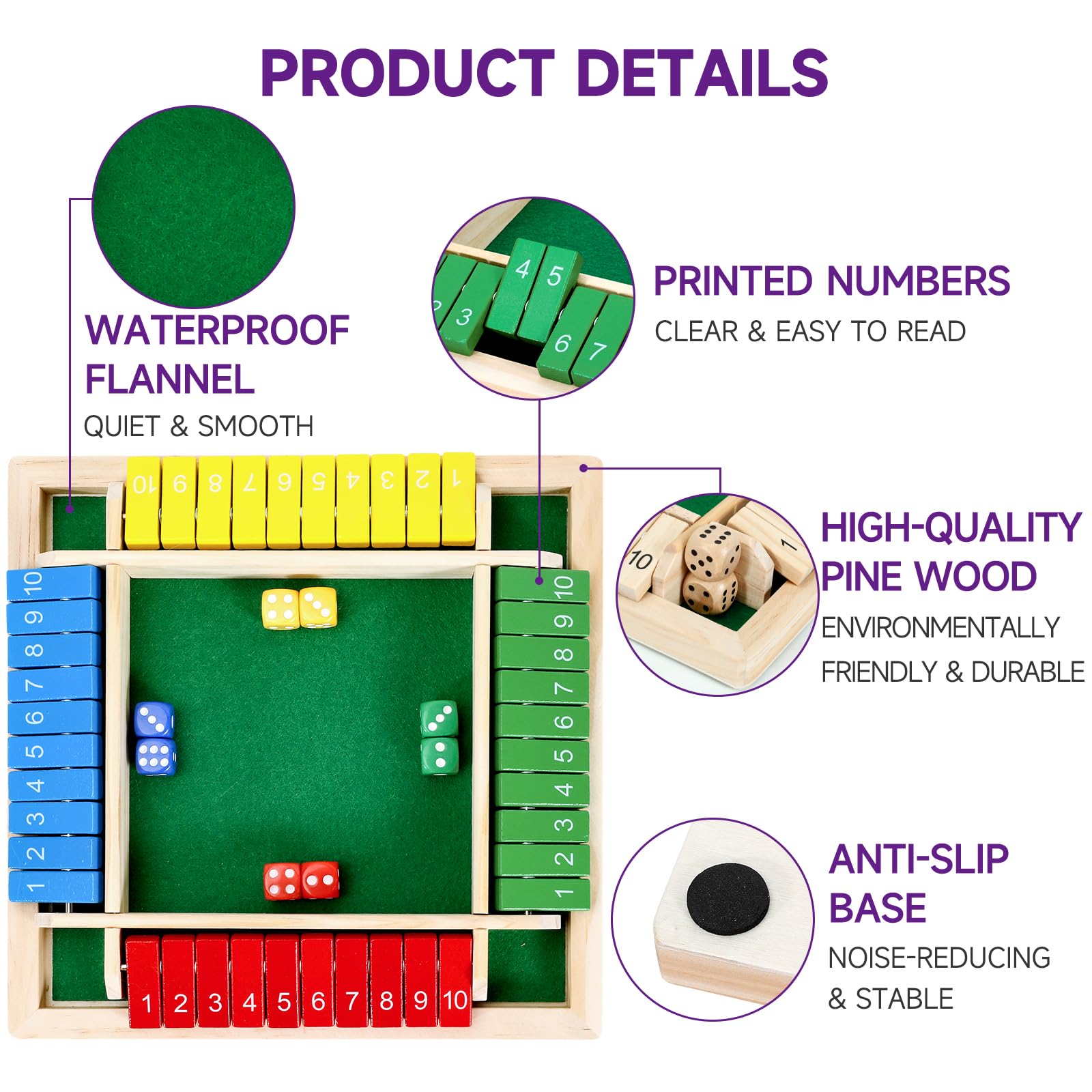 Kiapeak Shut The Box dice roll action fueling strategic play