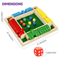 Kiapeak ten-number layout supports classic shut the box play