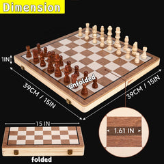 Kiapeak wooden board with pine and walnut finish