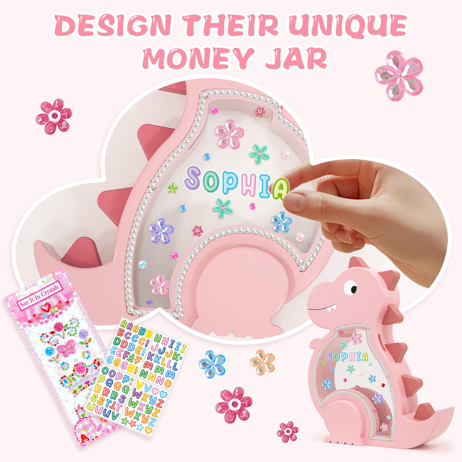 Kibelly children's bank adds colorful decor while teaching basic budgeting.