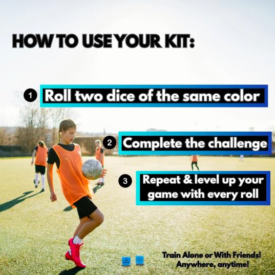 KickCubez footwork dice exercise guides precise touches and movement.