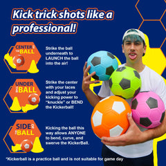 Kickerball aerodynamic design helps players perform smoother passes and shots.