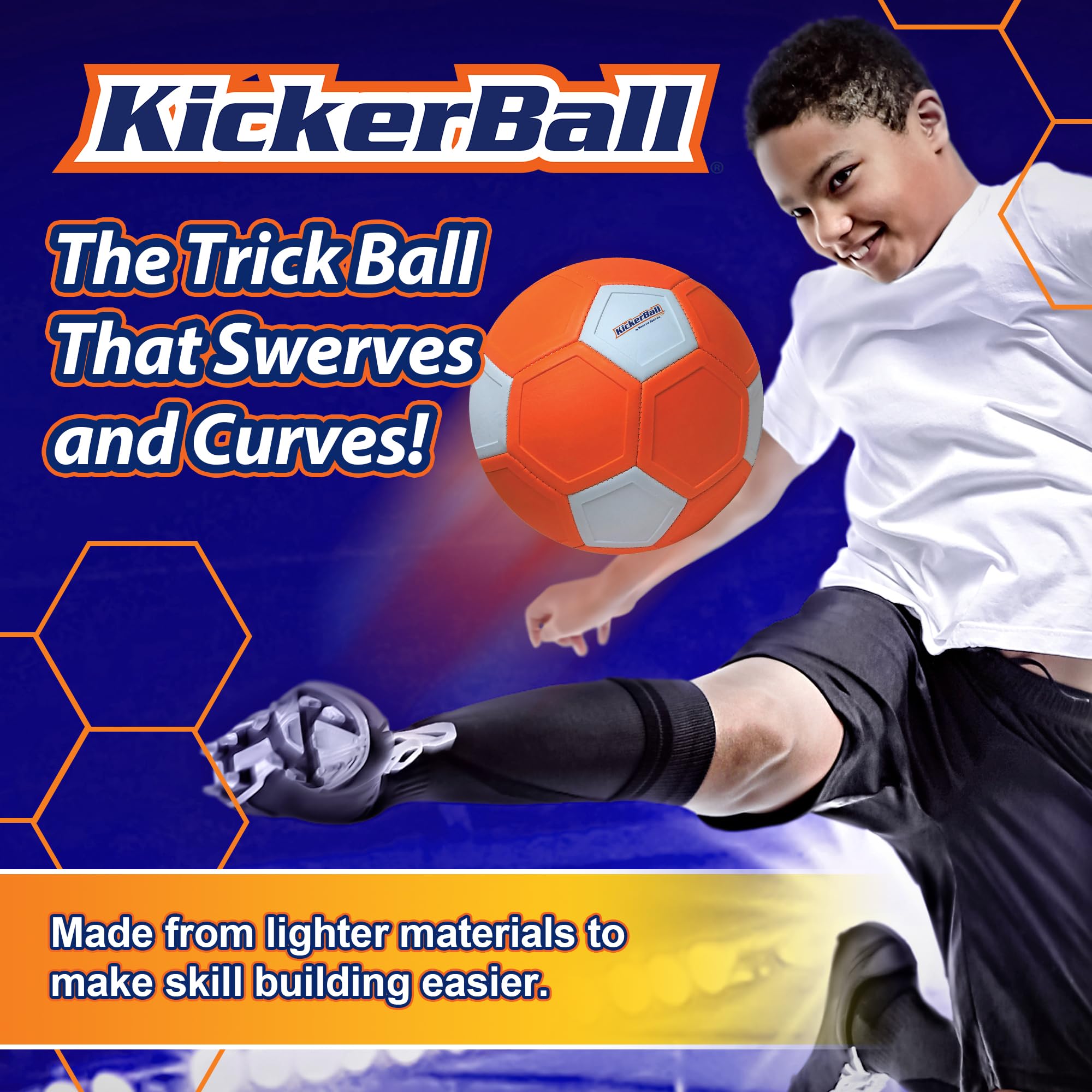Kickerball goalkeeper-defender-practice supports improved ball control and reaction drills.