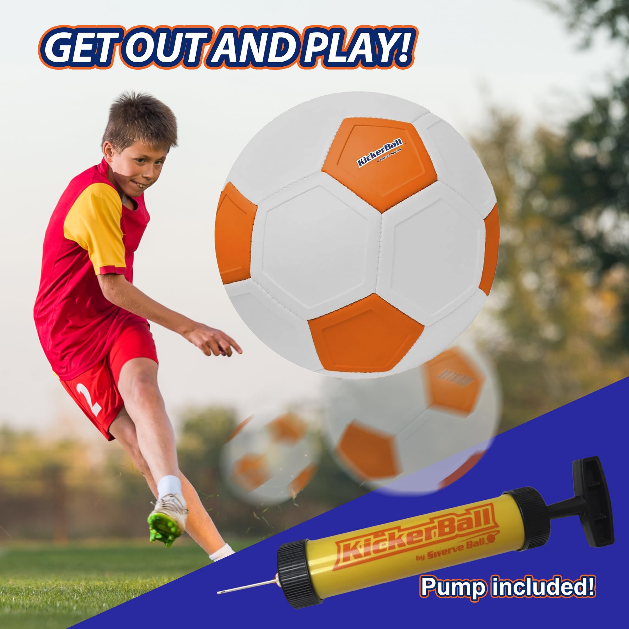 Included pump ensures quick setup for practice sessions and drills.