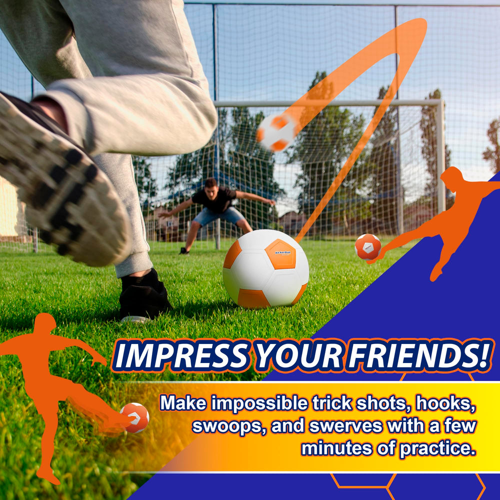 Kickerball ready for outdoor and indoor use with versatile training options.