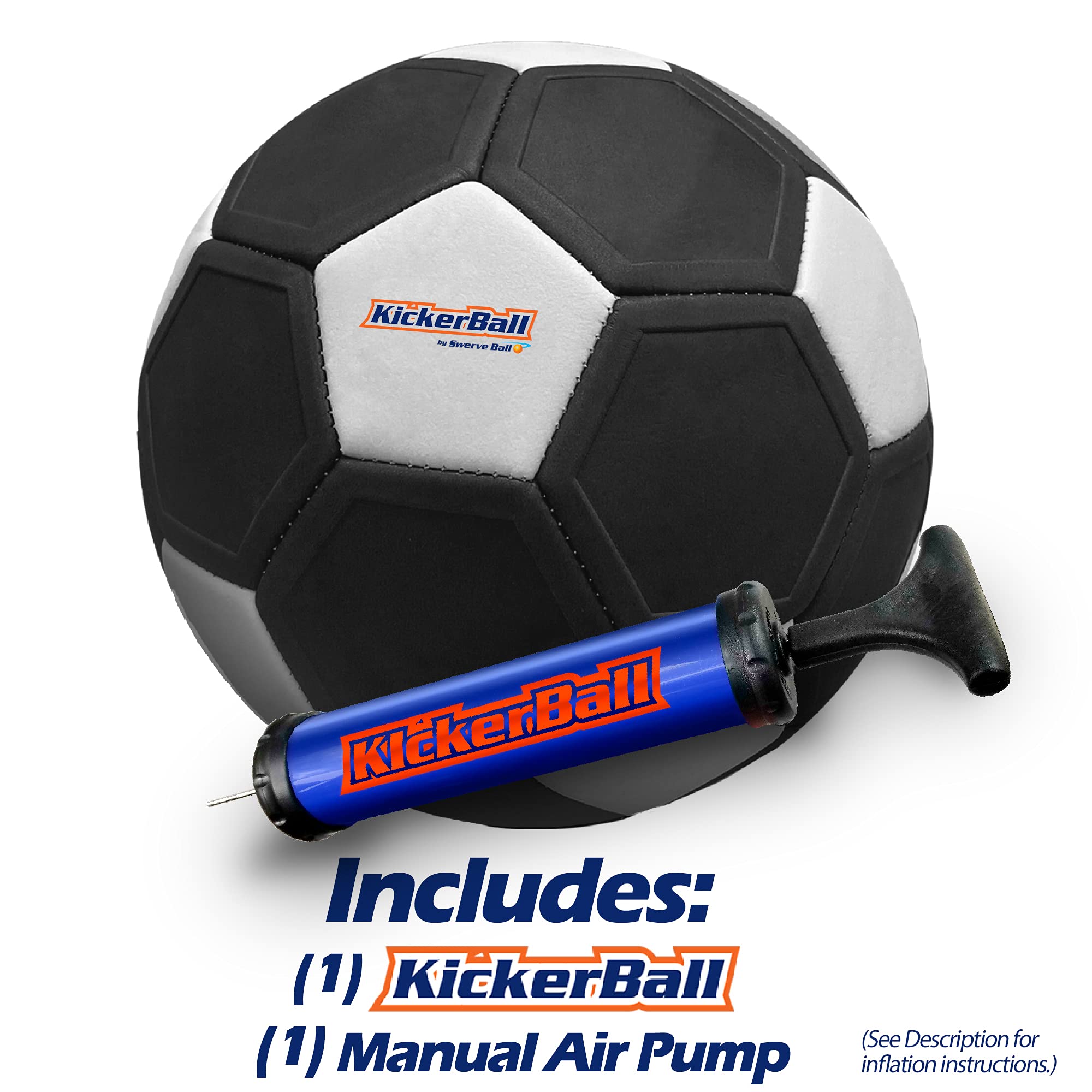 Kickerball size 4 in action during backyard practice.