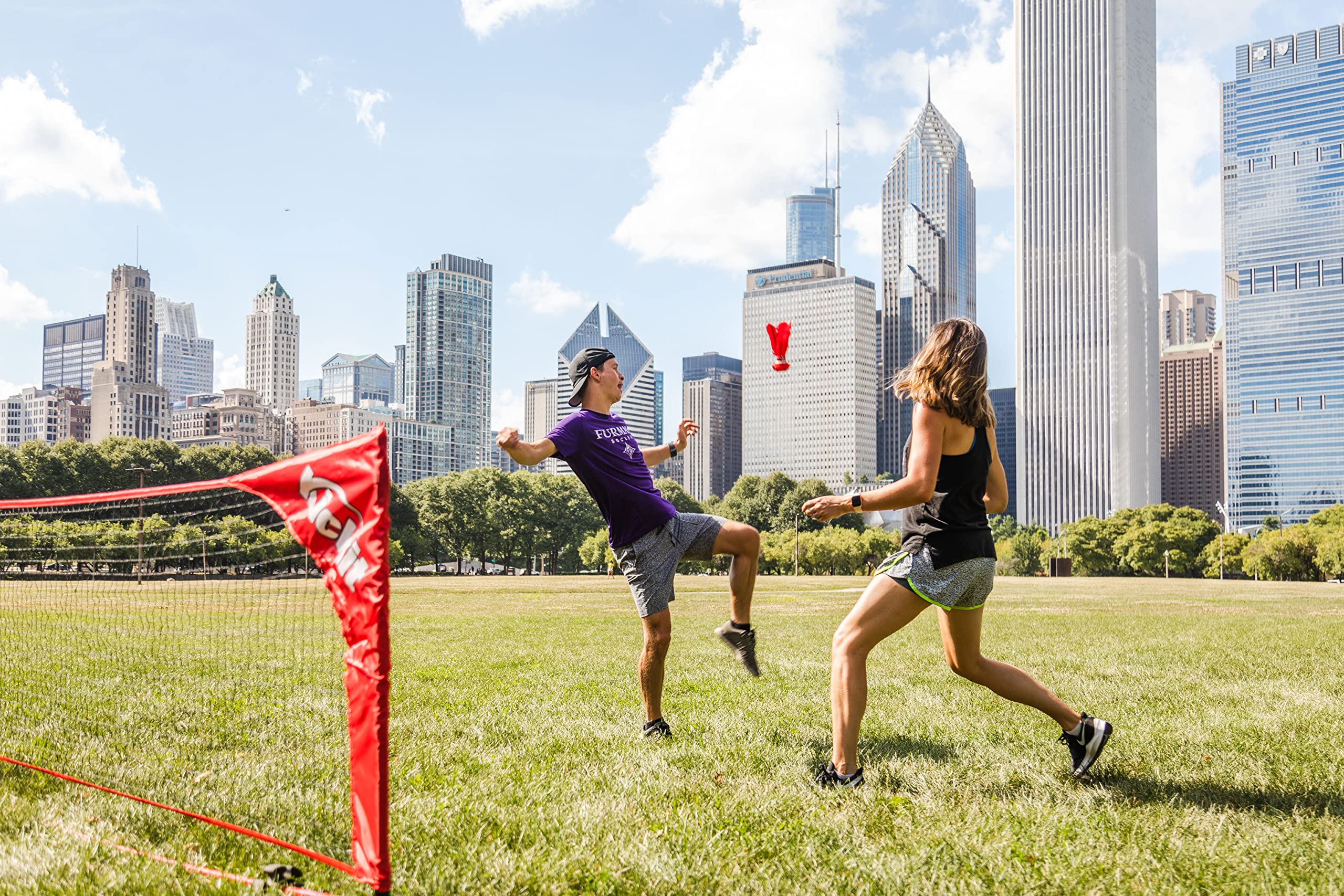 Kickit quick-setup-red package enables fast, ready-to-play fun.