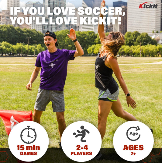 Kickit Soccer Tennis Ball soft and lightweight for safe beach kicks
