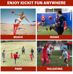Kickit Soccer Tennis PRO ideal for beach or driveway practice.