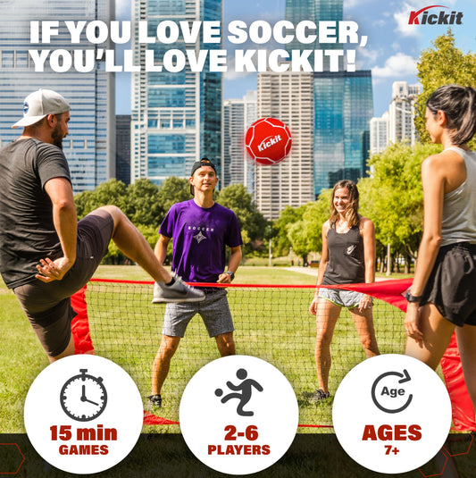 Kickit Soccer Tennis PRO soft ball designed for beach and gentle kicks.