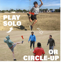 Kickit travel-friendly-red kit enables on-the-go practice anywhere.