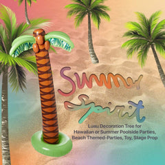 Kicko inflatable palm tree pack-2 storage enables easy cleanup.