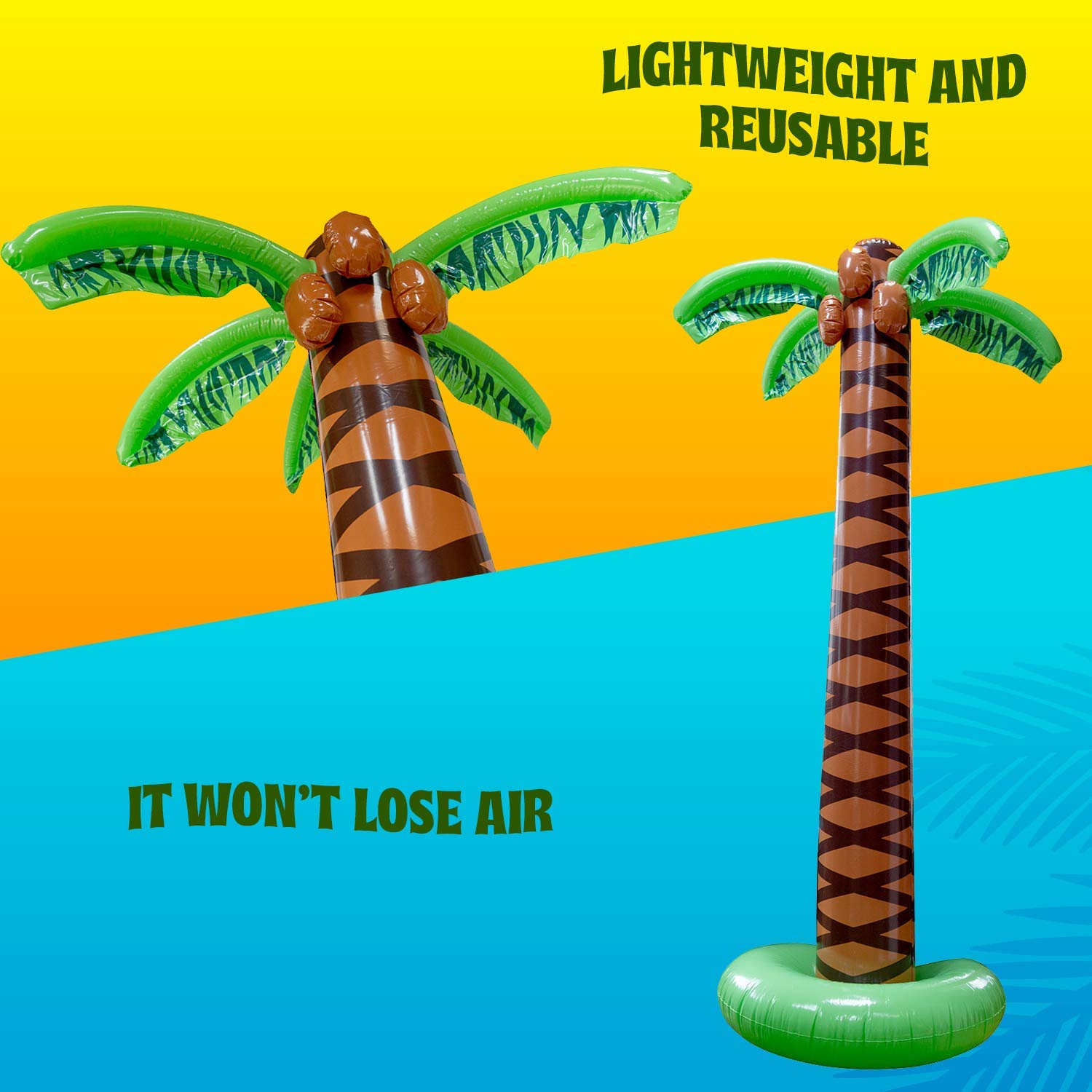 Kicko palm tree decor indoor photo booth backdrop.
