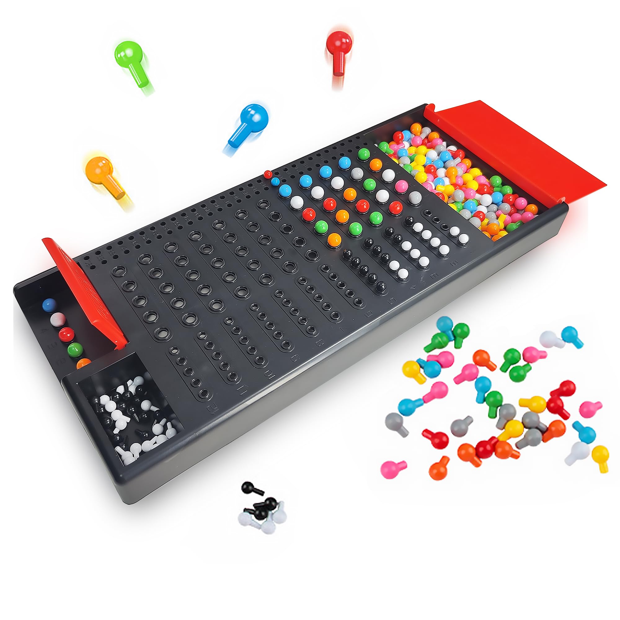 KIDAMI Code Breaker game setup on table showing code pegs for a head-to-head challenge