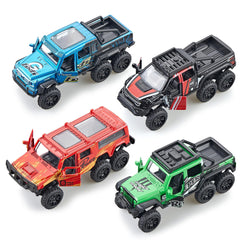 KIDAMI Diecast Trucks front view for durable play