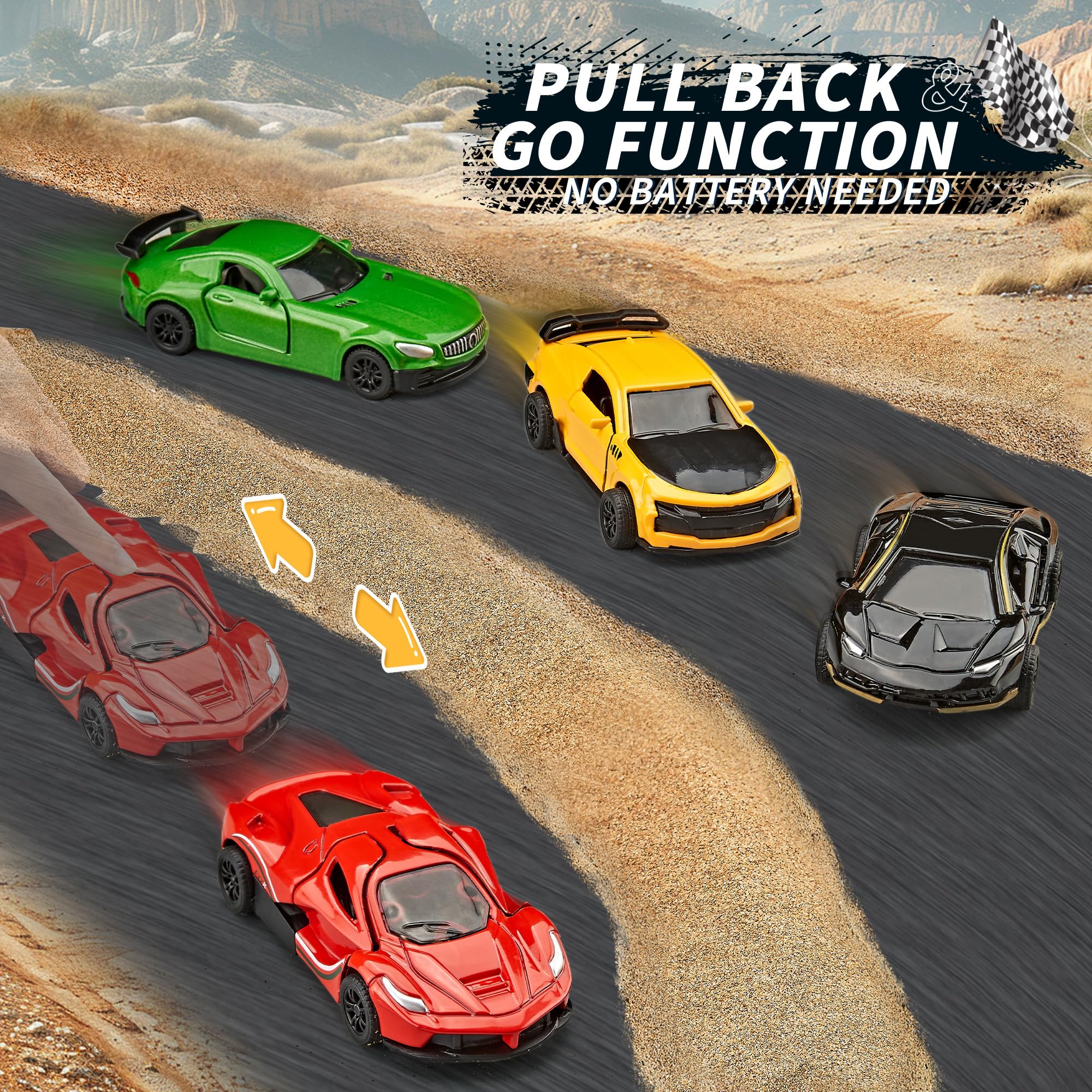 KIDAMI bright-color die-cast cars capture attention and inspire creative storytelling.