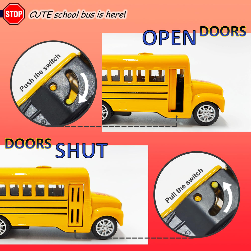 Kidami school bus detail supports imaginative transport scenarios.