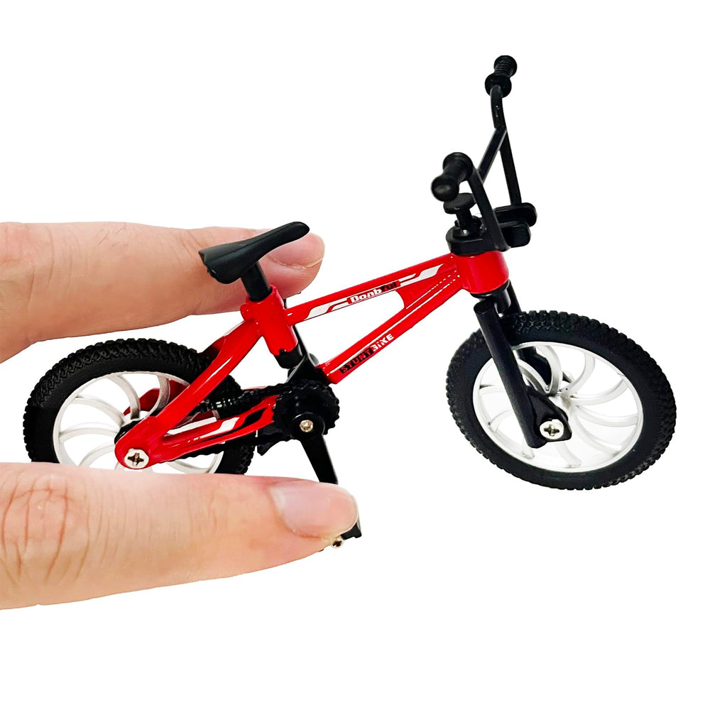 kidbeile mini finger bike disassembled kit demonstrates customization potential