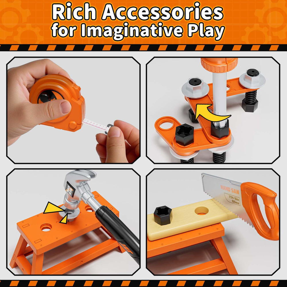 KidBloom tool set is portable for play at home or outdoors.