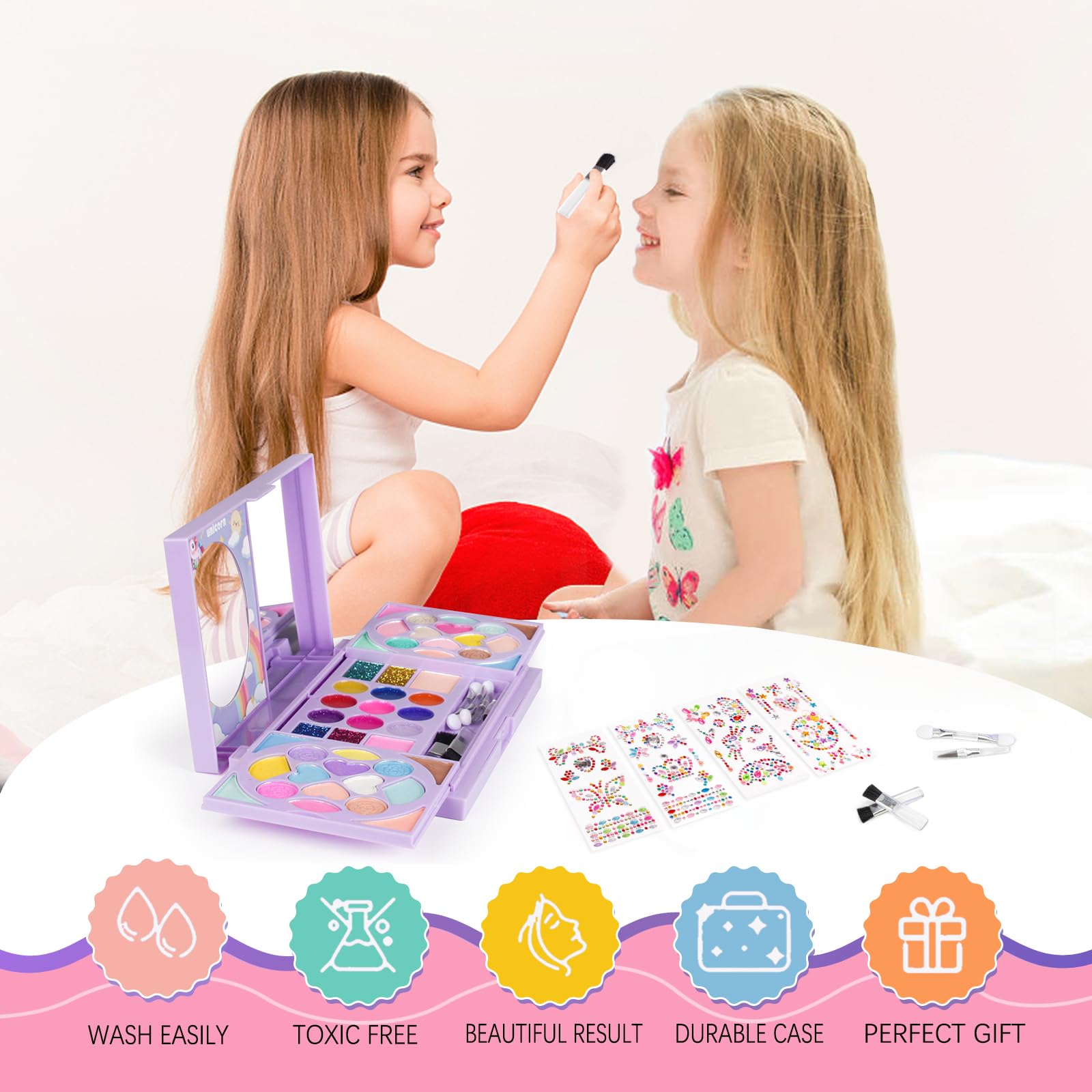 KidCheer lip glosses for playful skincare-inspired pretend makeup sessions.