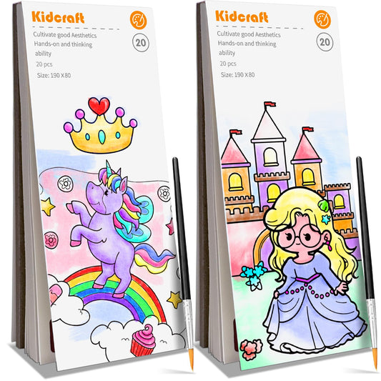 Kidcraft Paint with Water Books cover shows a bright, mess-free entry for kids' art on the go.