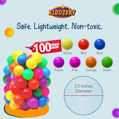 Kiddey 39-inch square ball pit offers roomy play space