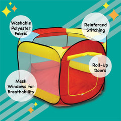Kiddey ball pit stands 56 inches tall for comfortable play height.