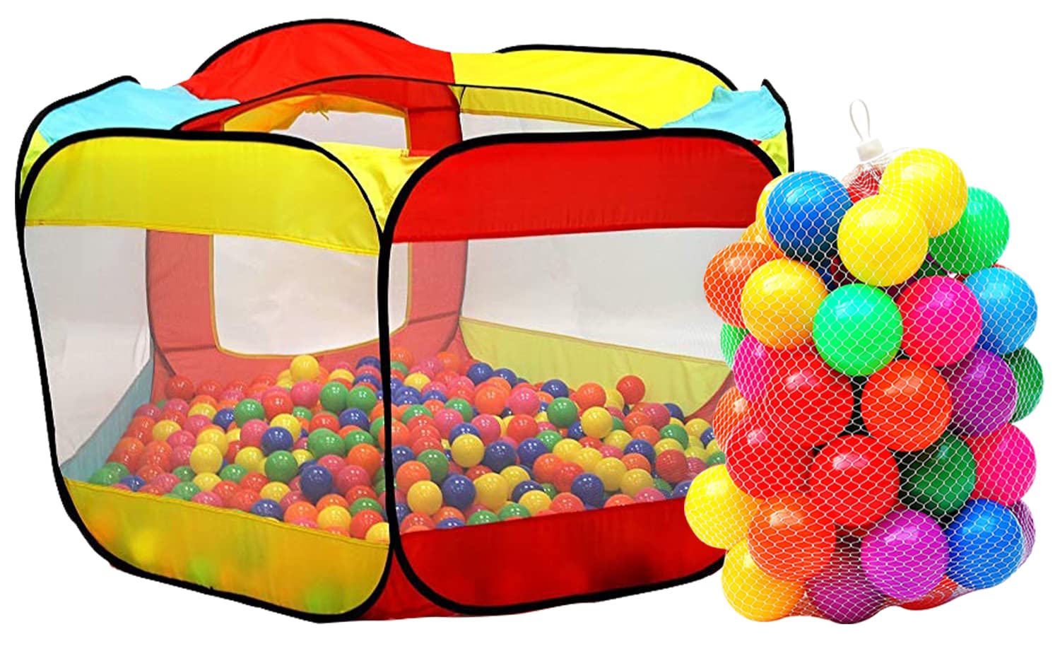 Kiddey ball pit folded compact storage for travel