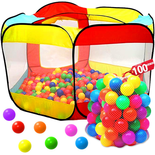 Kiddee ball pit pop-up tent opened for quick indoor play sessions