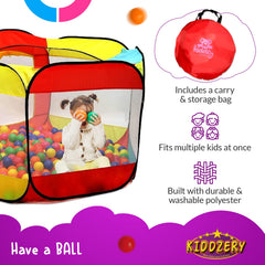 Kiddey ball pit used indoors or outdoors in real spaces