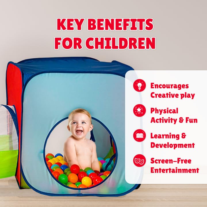 Kiddey ball pit tent featuring soft fabric for cozy play.