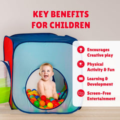 Kiddey ball pit tent featuring soft fabric for cozy play.