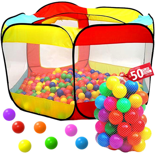 Kiddey ball pit tent wide opening for easy toddler access