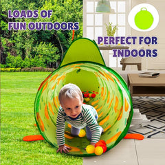 Kiddey Caterpillar flexible-wire frame supports energetic play while staying safe.